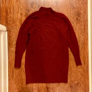 Express Red Turtleneck Sweater Dress